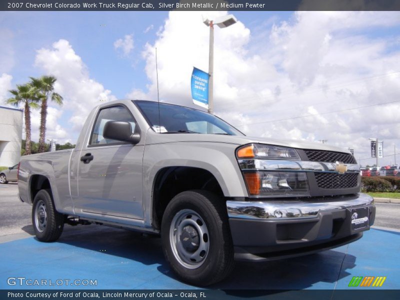 Silver Birch Metallic / Medium Pewter 2007 Chevrolet Colorado Work Truck Regular Cab