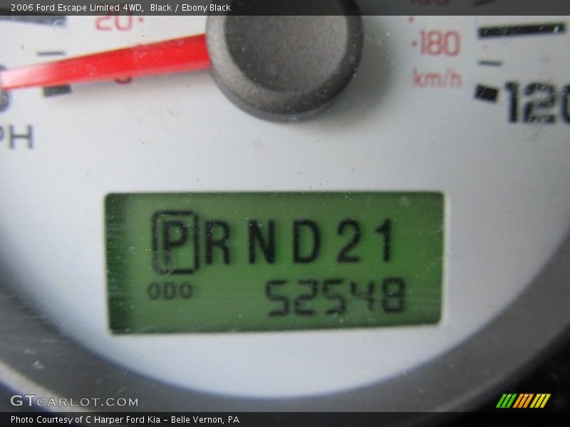 Black / Ebony Black 2006 Ford Escape Limited 4WD