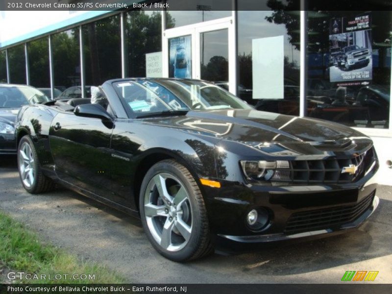 Black / Black 2012 Chevrolet Camaro SS/RS Convertible