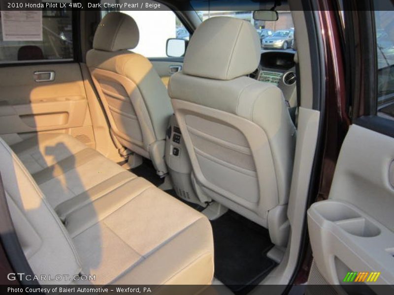 Dark Cherry Pearl / Beige 2010 Honda Pilot LX 4WD