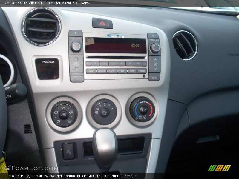 Red Hot Metallic / Ebony 2009 Pontiac Vibe GT