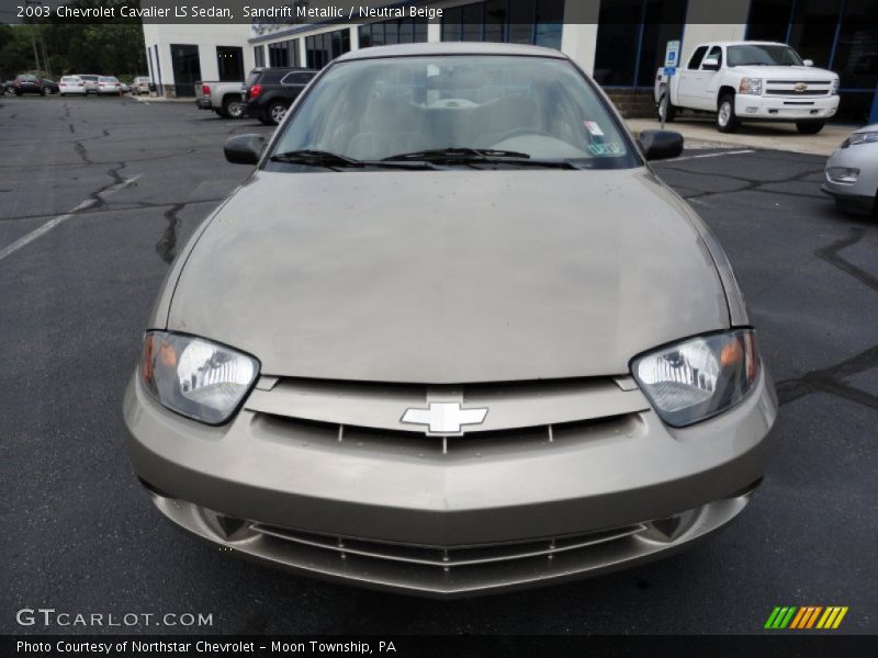 Sandrift Metallic / Neutral Beige 2003 Chevrolet Cavalier LS Sedan