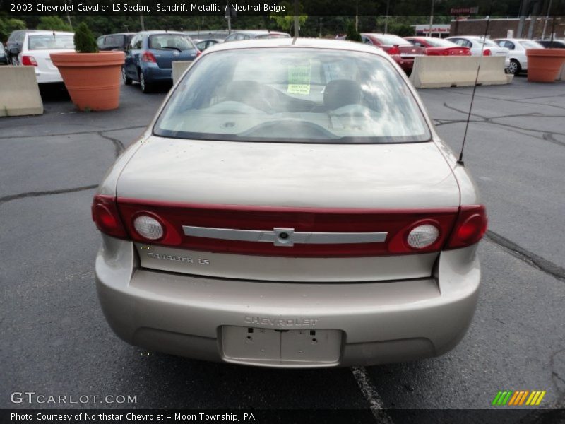Sandrift Metallic / Neutral Beige 2003 Chevrolet Cavalier LS Sedan