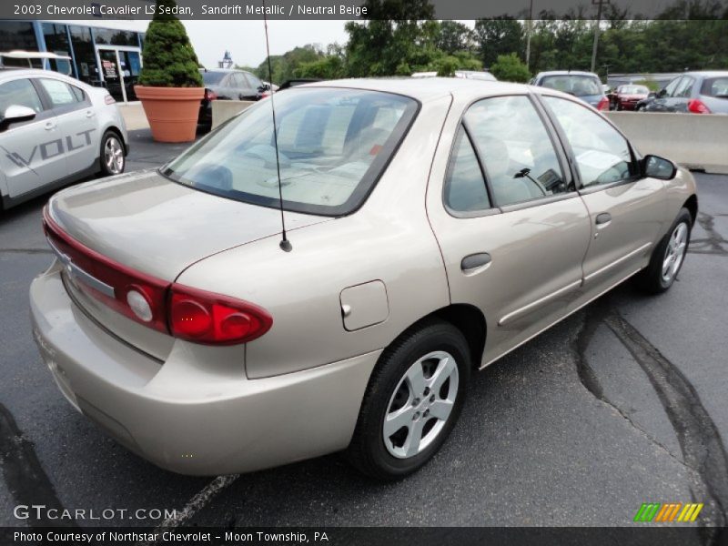 Sandrift Metallic / Neutral Beige 2003 Chevrolet Cavalier LS Sedan