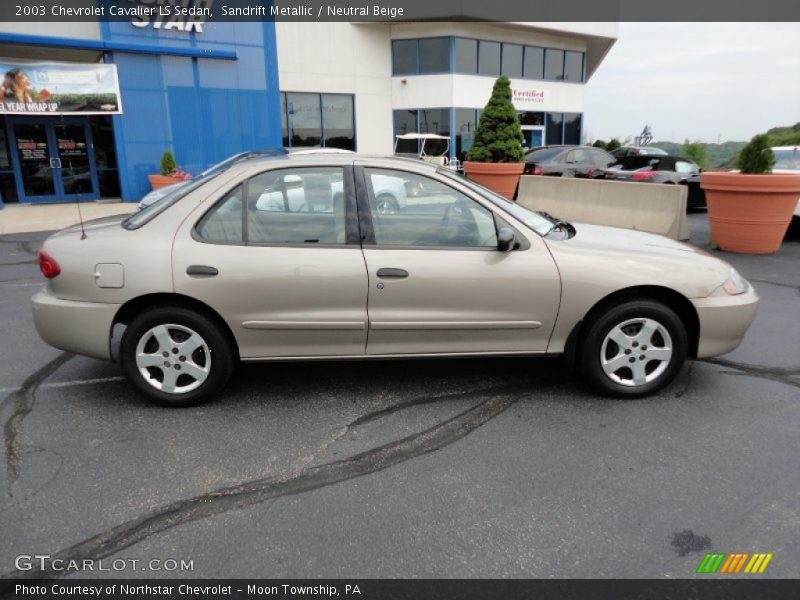 Sandrift Metallic / Neutral Beige 2003 Chevrolet Cavalier LS Sedan