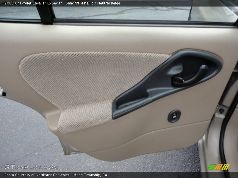 Door Panel of 2003 Cavalier LS Sedan