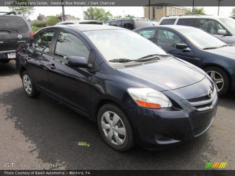 Nautical Blue Metallic / Dark Charcoal 2007 Toyota Yaris Sedan