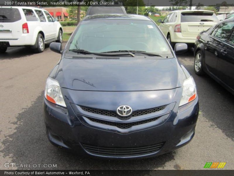 Nautical Blue Metallic / Dark Charcoal 2007 Toyota Yaris Sedan
