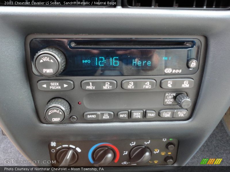 Controls of 2003 Cavalier LS Sedan