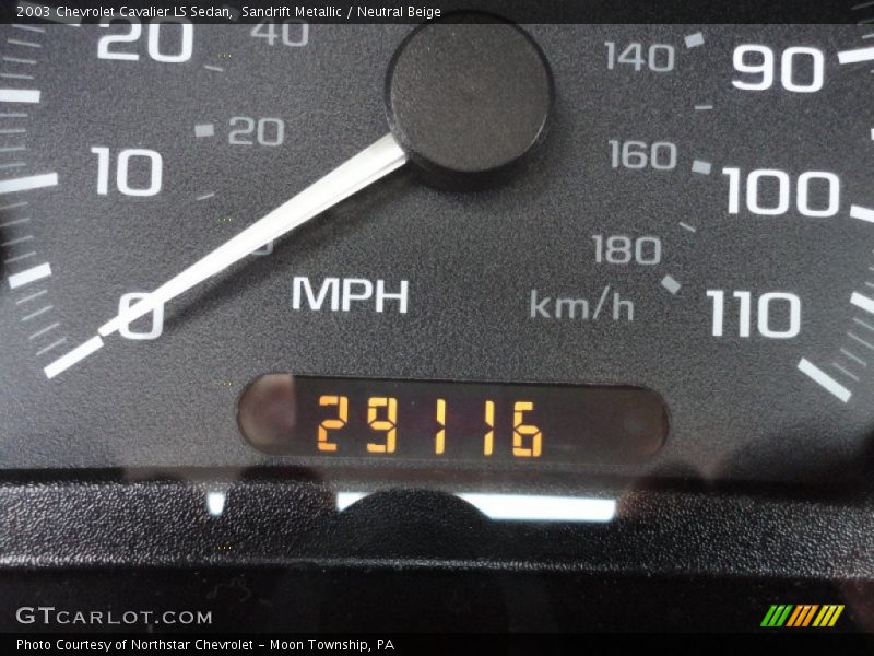 Sandrift Metallic / Neutral Beige 2003 Chevrolet Cavalier LS Sedan