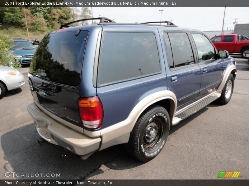 Medium Wedgewood Blue Metallic / Medium Prairie Tan 2001 Ford Explorer Eddie Bauer 4x4