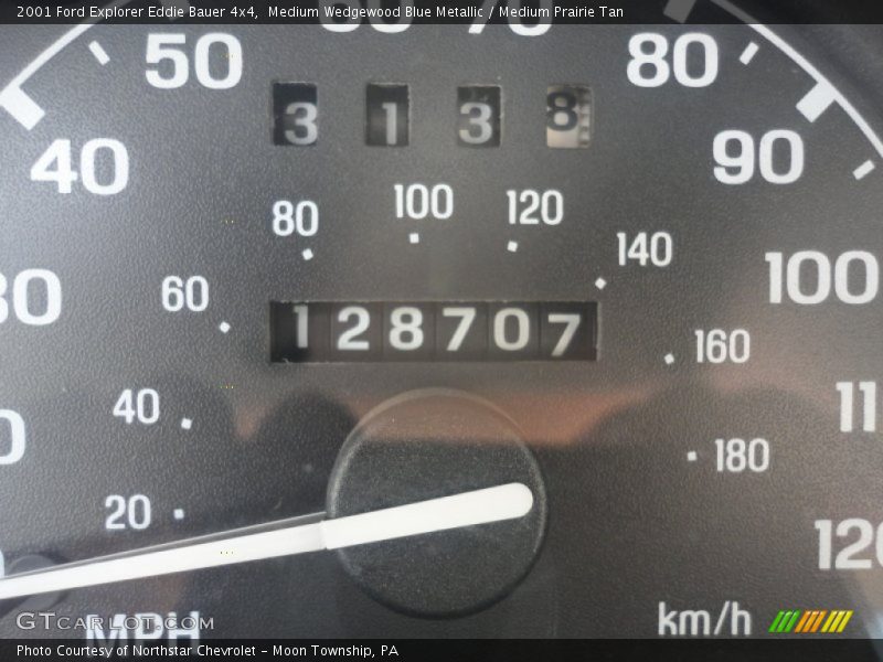 Medium Wedgewood Blue Metallic / Medium Prairie Tan 2001 Ford Explorer Eddie Bauer 4x4