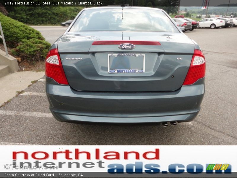 Steel Blue Metallic / Charcoal Black 2012 Ford Fusion SE