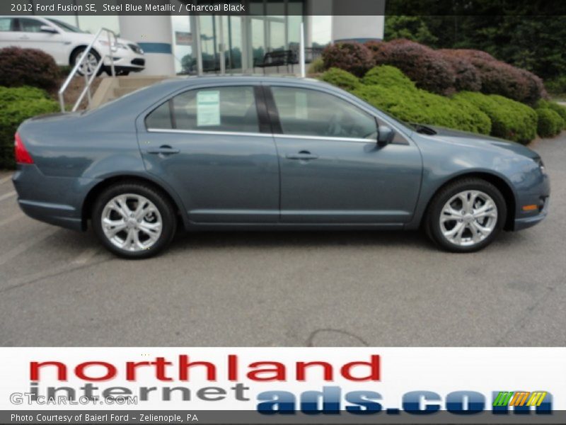 Steel Blue Metallic / Charcoal Black 2012 Ford Fusion SE