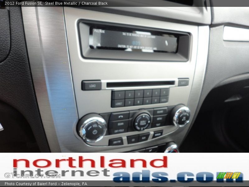 Steel Blue Metallic / Charcoal Black 2012 Ford Fusion SE
