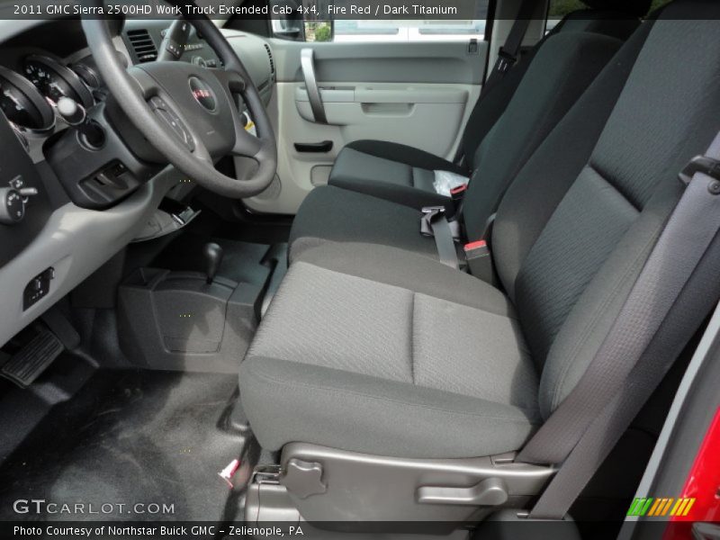 Fire Red / Dark Titanium 2011 GMC Sierra 2500HD Work Truck Extended Cab 4x4