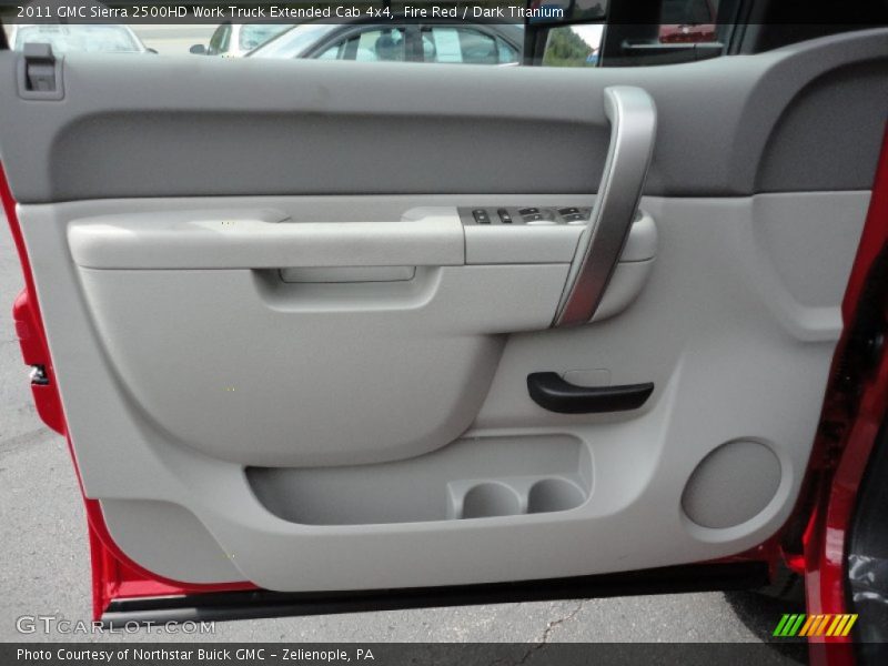 Fire Red / Dark Titanium 2011 GMC Sierra 2500HD Work Truck Extended Cab 4x4