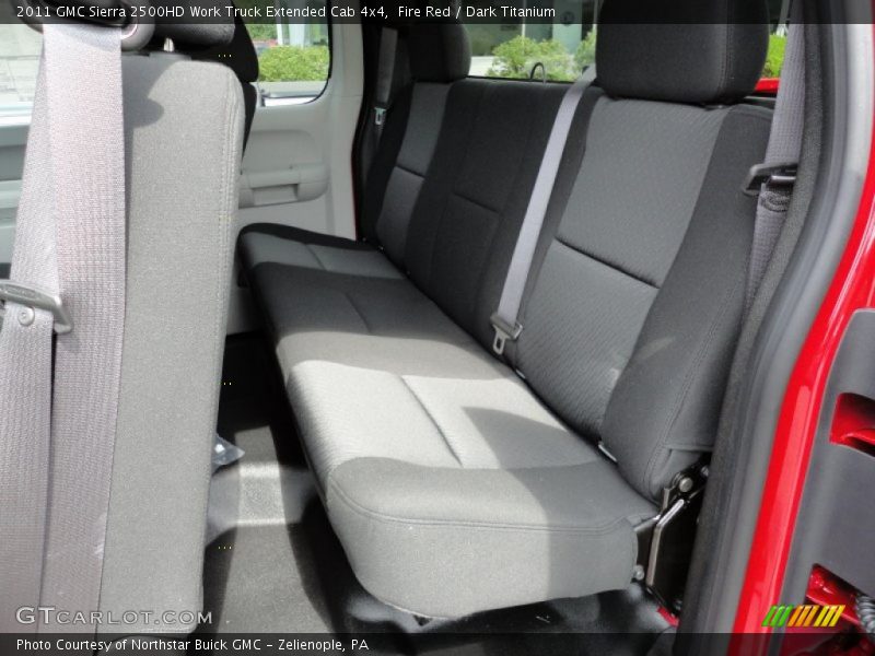 Fire Red / Dark Titanium 2011 GMC Sierra 2500HD Work Truck Extended Cab 4x4
