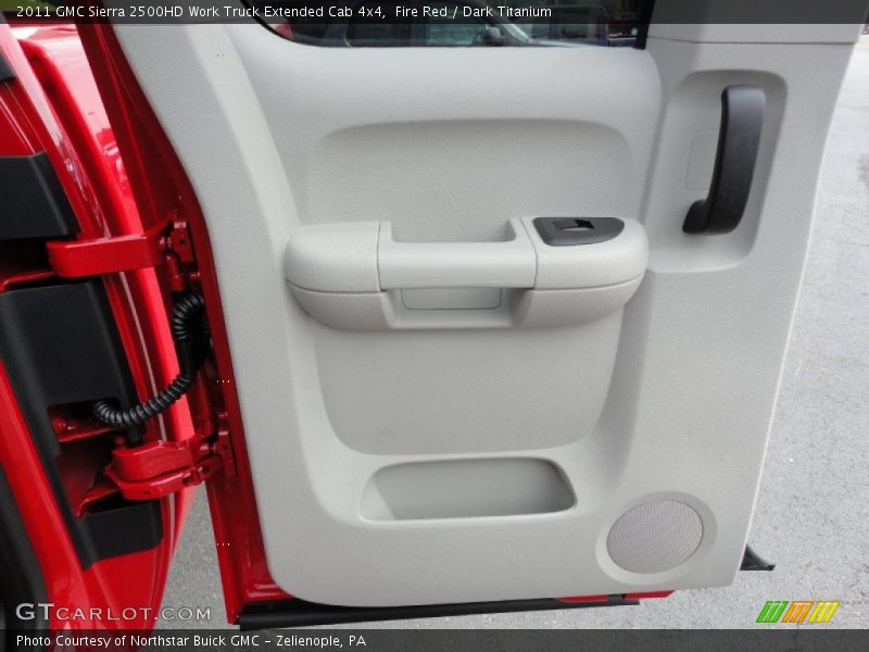 Fire Red / Dark Titanium 2011 GMC Sierra 2500HD Work Truck Extended Cab 4x4