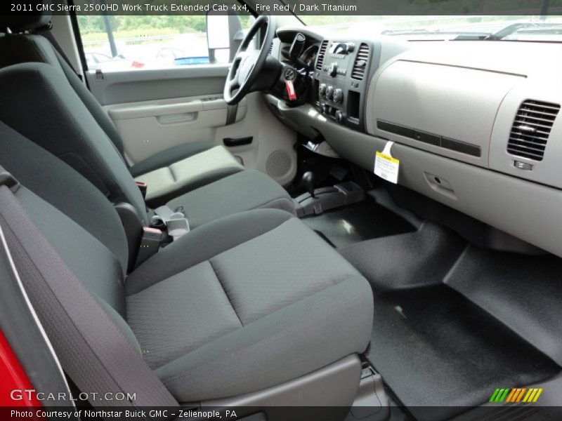 Fire Red / Dark Titanium 2011 GMC Sierra 2500HD Work Truck Extended Cab 4x4