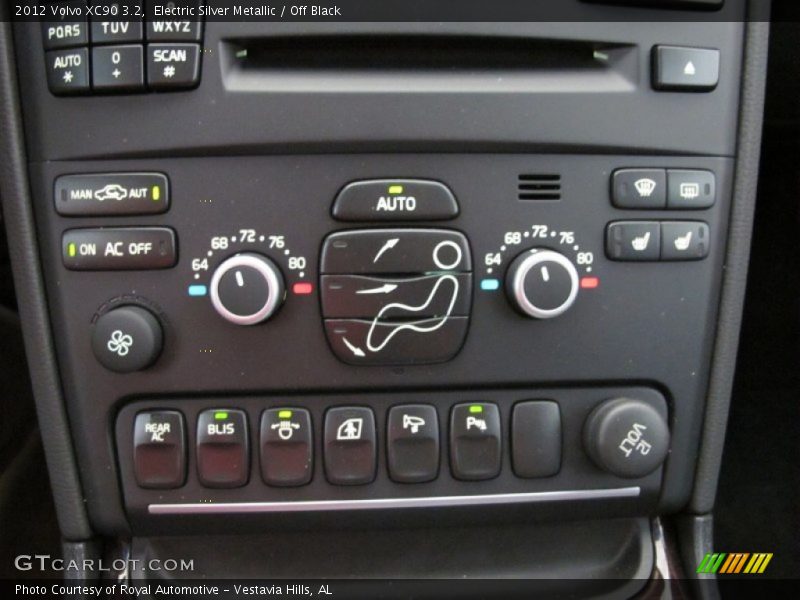 Controls of 2012 XC90 3.2