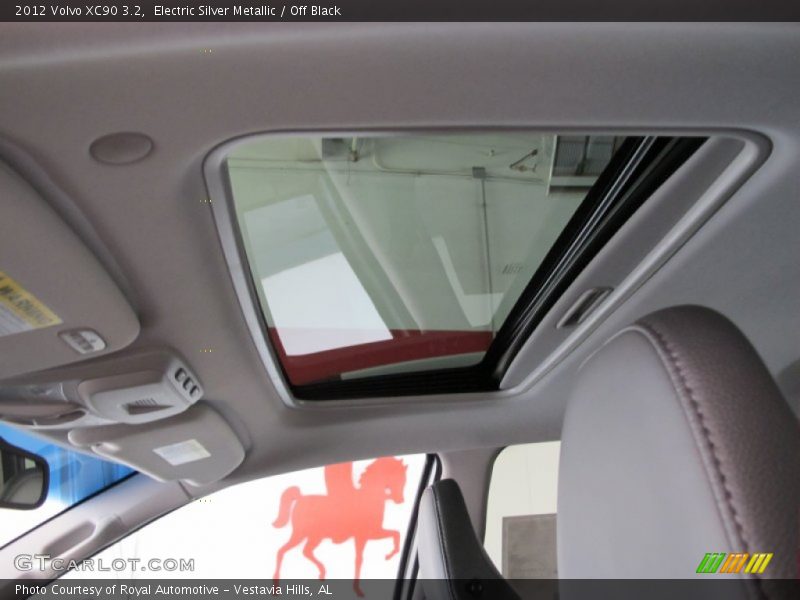 Electric Silver Metallic / Off Black 2012 Volvo XC90 3.2