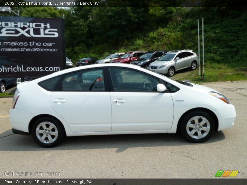 Super White / Dark Gray 2009 Toyota Prius Hybrid