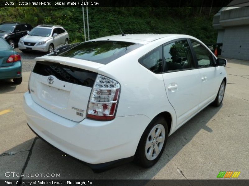 Super White / Dark Gray 2009 Toyota Prius Hybrid