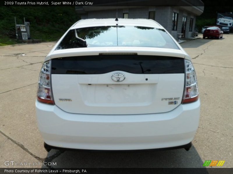 Super White / Dark Gray 2009 Toyota Prius Hybrid