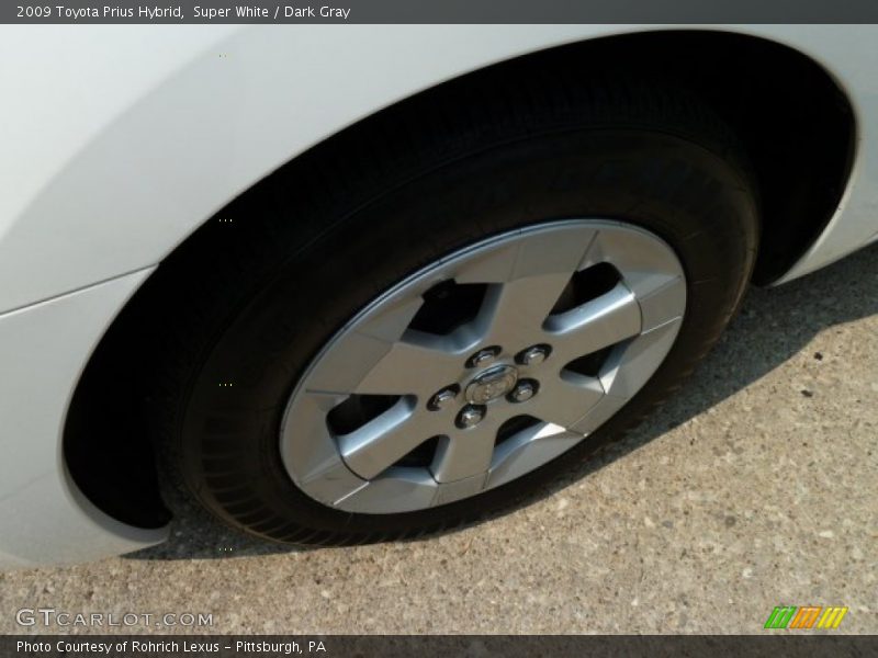 Super White / Dark Gray 2009 Toyota Prius Hybrid