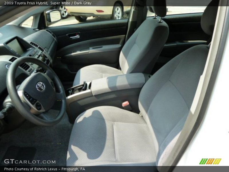 Super White / Dark Gray 2009 Toyota Prius Hybrid