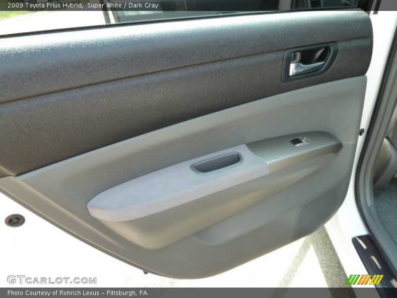 Super White / Dark Gray 2009 Toyota Prius Hybrid