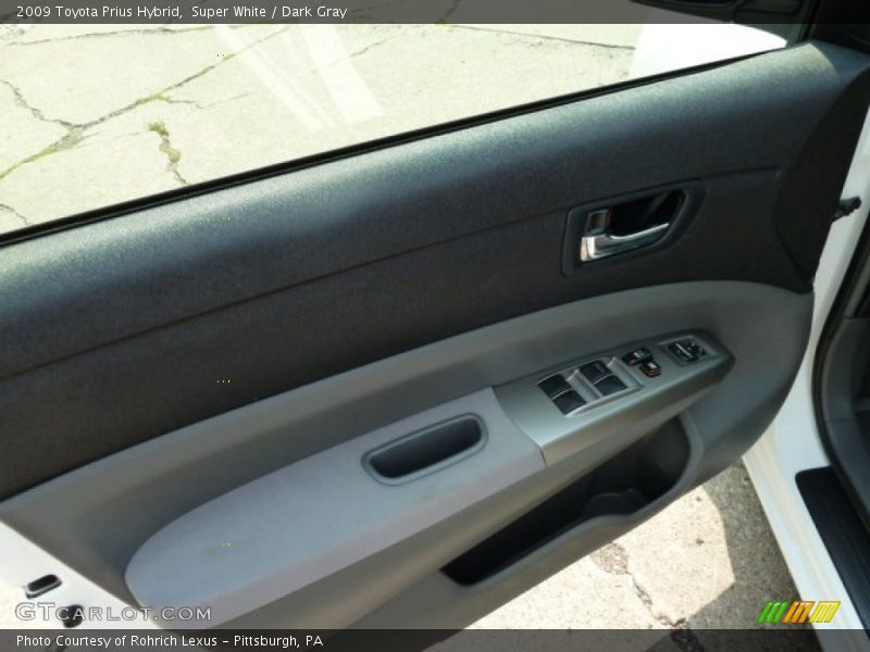 Super White / Dark Gray 2009 Toyota Prius Hybrid