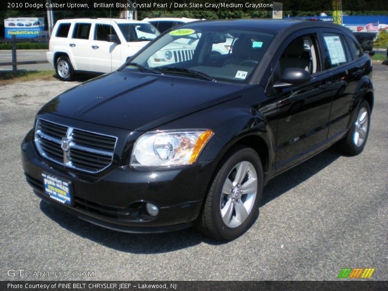 Brilliant Black Crystal Pearl / Dark Slate Gray/Medium Graystone 2010 Dodge Caliber Uptown