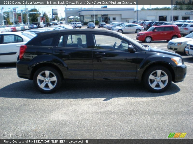 Brilliant Black Crystal Pearl / Dark Slate Gray/Medium Graystone 2010 Dodge Caliber Uptown