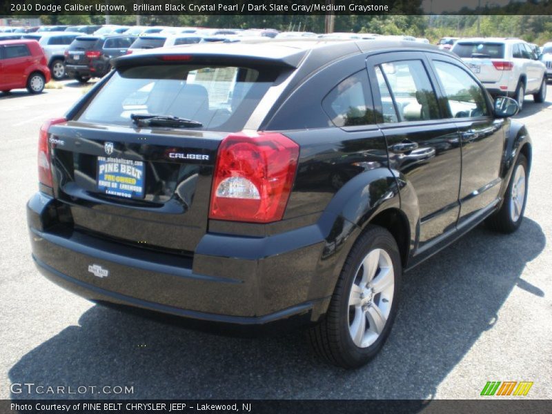 Brilliant Black Crystal Pearl / Dark Slate Gray/Medium Graystone 2010 Dodge Caliber Uptown