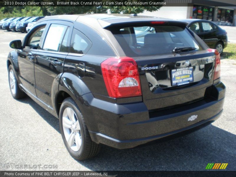 Brilliant Black Crystal Pearl / Dark Slate Gray/Medium Graystone 2010 Dodge Caliber Uptown