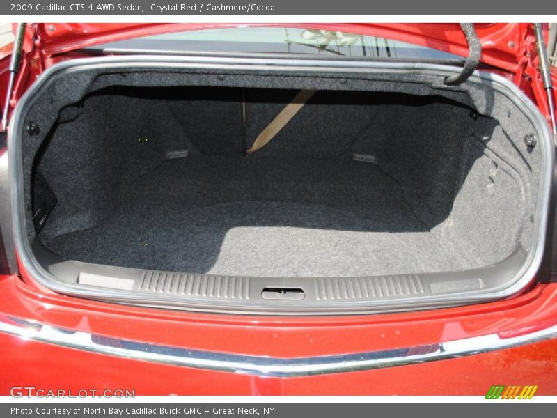Crystal Red / Cashmere/Cocoa 2009 Cadillac CTS 4 AWD Sedan