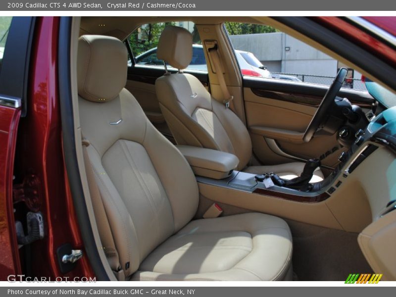 Crystal Red / Cashmere/Cocoa 2009 Cadillac CTS 4 AWD Sedan