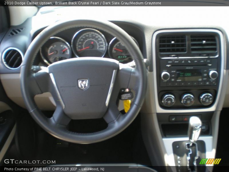 Brilliant Black Crystal Pearl / Dark Slate Gray/Medium Graystone 2010 Dodge Caliber Uptown