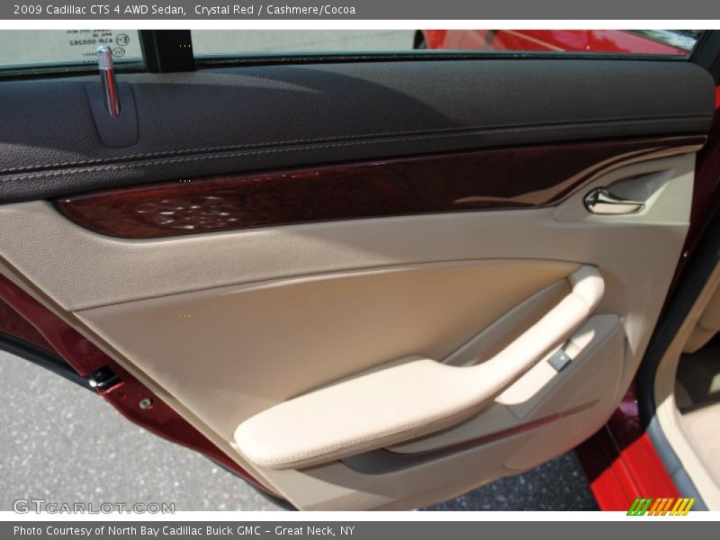 Crystal Red / Cashmere/Cocoa 2009 Cadillac CTS 4 AWD Sedan
