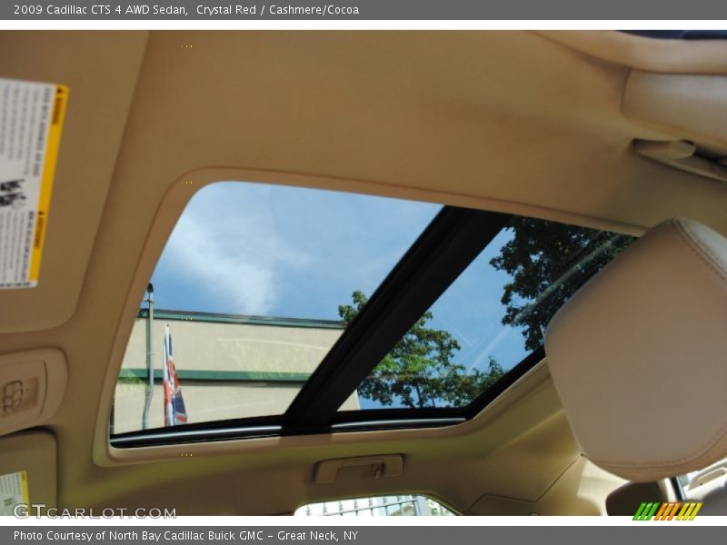 Crystal Red / Cashmere/Cocoa 2009 Cadillac CTS 4 AWD Sedan