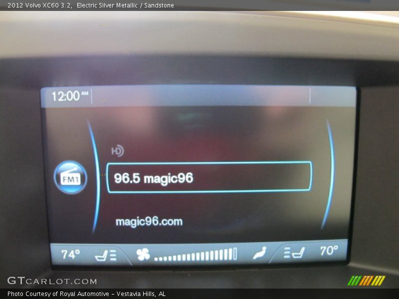 Electric Silver Metallic / Sandstone 2012 Volvo XC60 3.2