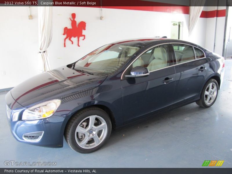 Caspian Blue Metallic / Soft Beige 2012 Volvo S60 T5