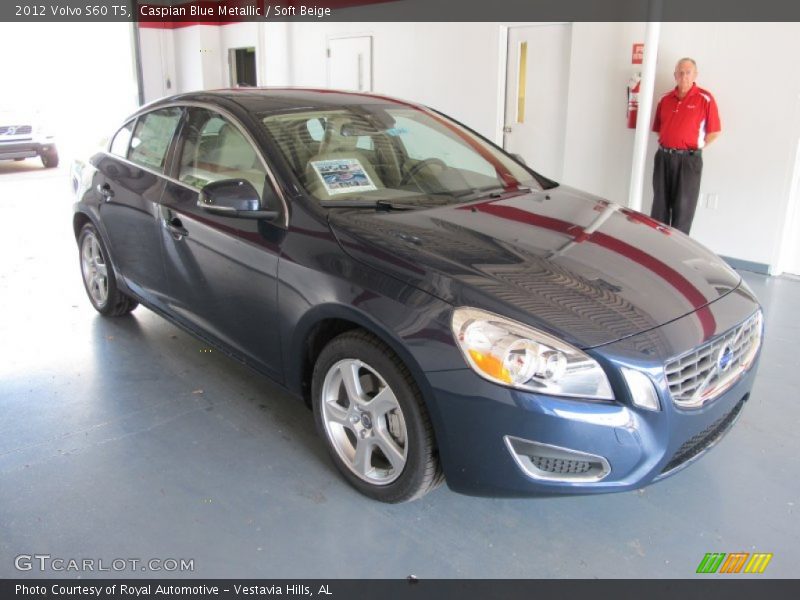 Caspian Blue Metallic / Soft Beige 2012 Volvo S60 T5