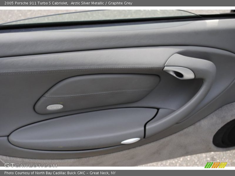 Arctic Silver Metallic / Graphite Grey 2005 Porsche 911 Turbo S Cabriolet