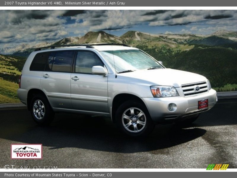 Millenium Silver Metallic / Ash Gray 2007 Toyota Highlander V6 4WD