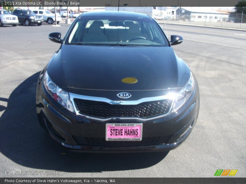 Ebony Black / Beige 2011 Kia Optima LX