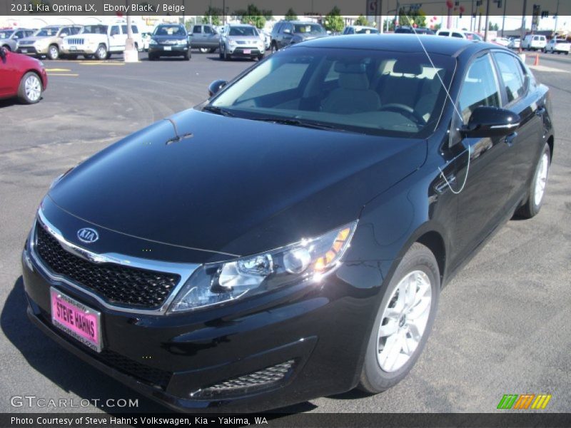Ebony Black / Beige 2011 Kia Optima LX