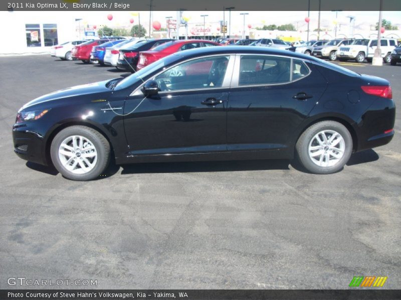 Ebony Black / Beige 2011 Kia Optima LX